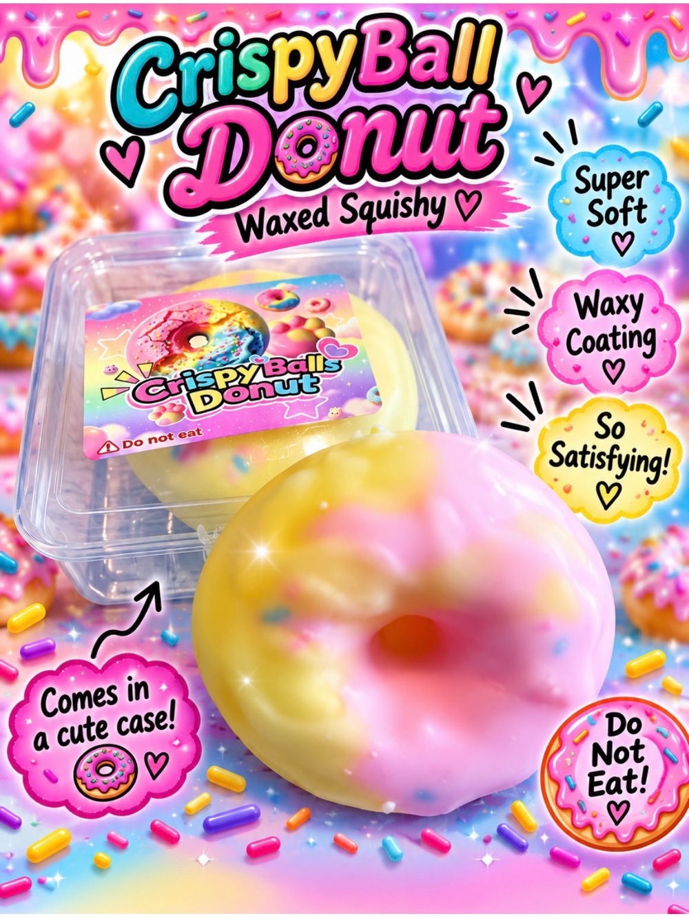 Crispy Ball Donut - Wax Covered - Comes In Case